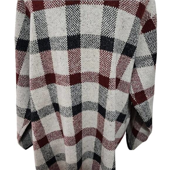 ADRIENNE Vittadini windowpane plaid cardigan sweater plus size 3X NEW!!! - Picture 6 of 8
